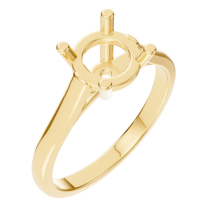 Solitaire Ring Mounting - Round 7.2mm