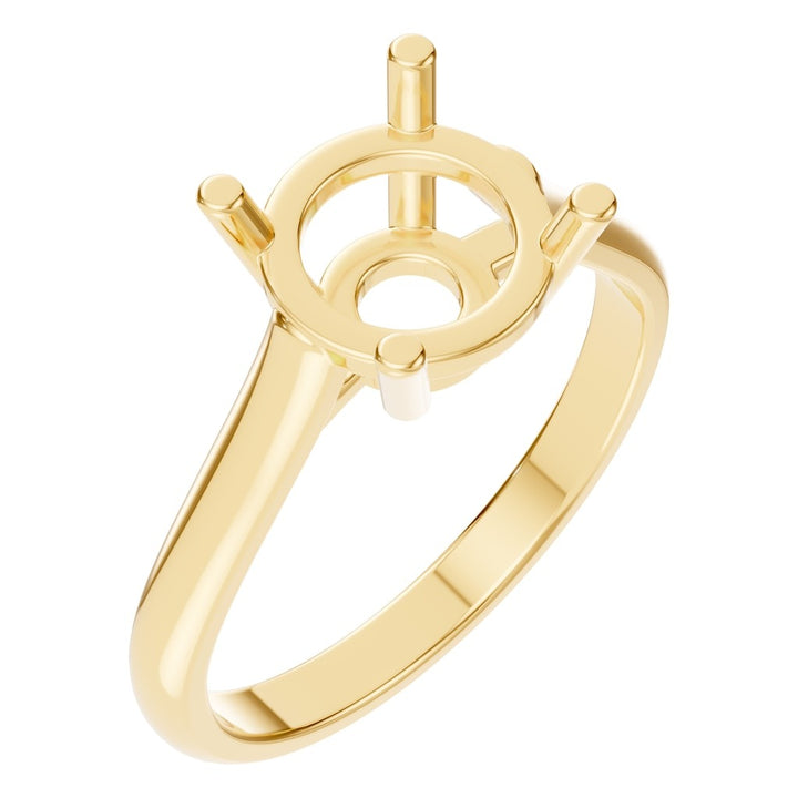 Solitaire Ring Mounting - Round 8mm