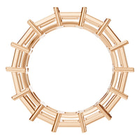 RI-3285 Rose Gold Ring UNSET - Top View