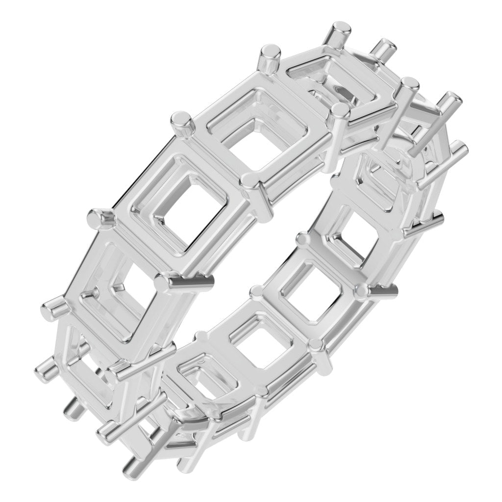 RI-3285 White Gold Ring UNSET - Main View