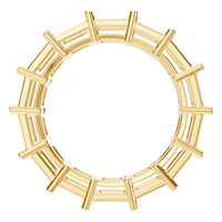 RI-3285 Yellow Gold Ring UNSET - Top View