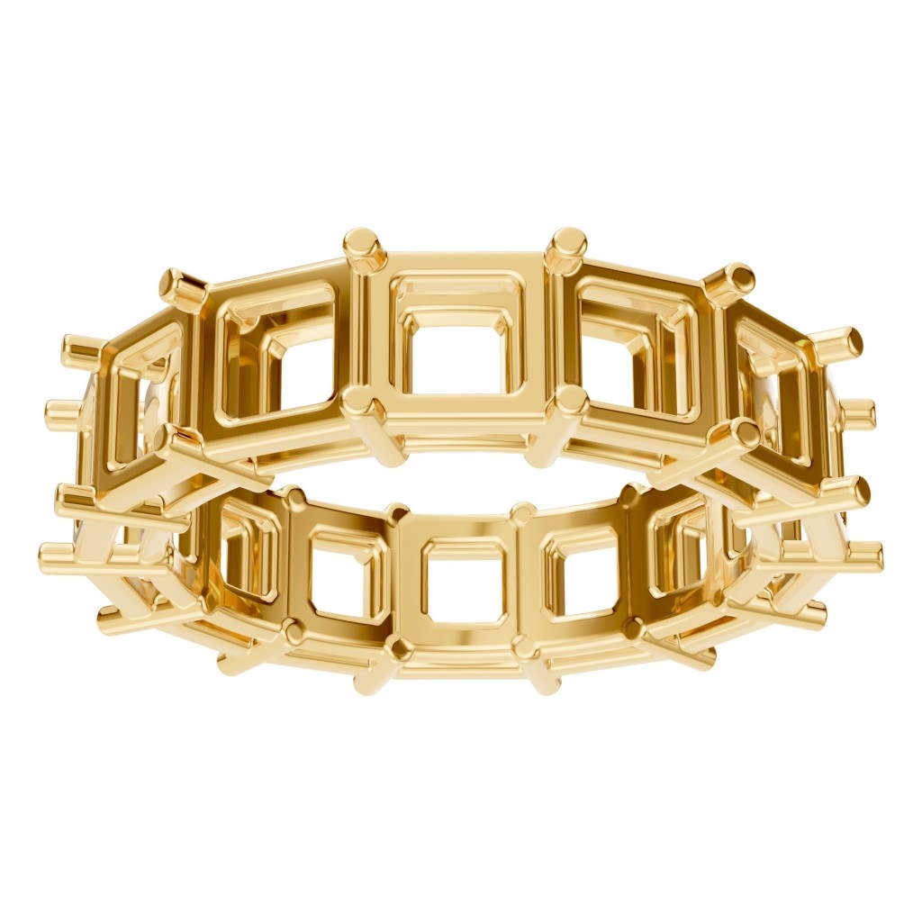 RI-3285 Yellow Gold Ring UNSET - Front View