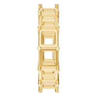 RI-3285 Yellow Gold Ring UNSET - Side View