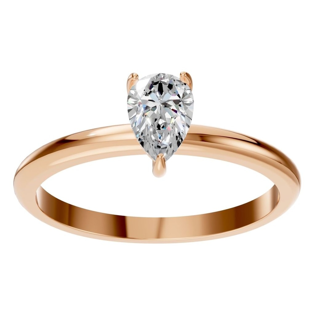 RI-3359 Rose Gold Ring SET - Front View