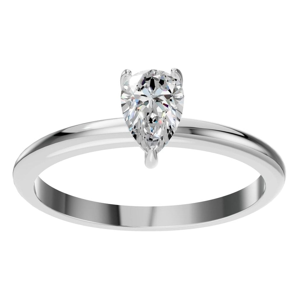 RI-3359 White Gold Ring SET - Front View