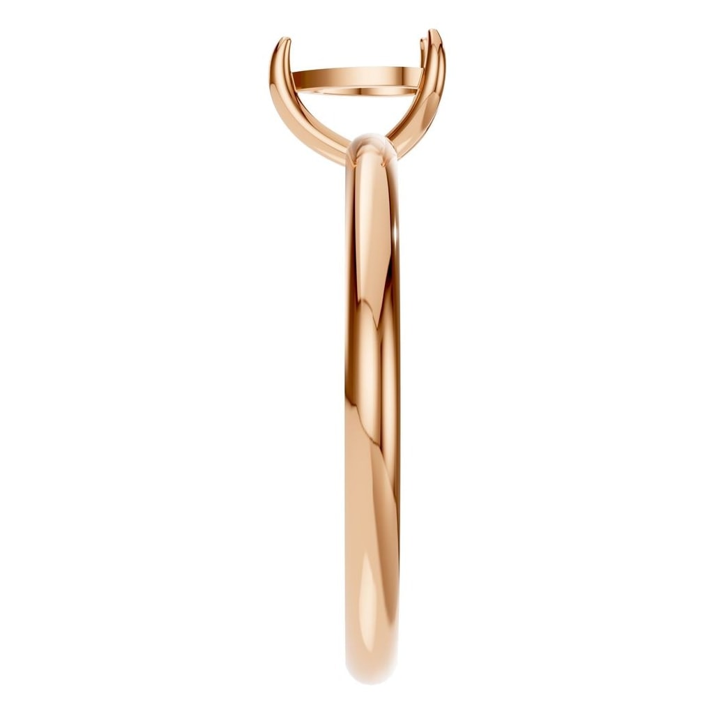 RI-3359 Rose Gold Ring UNSET - Side View