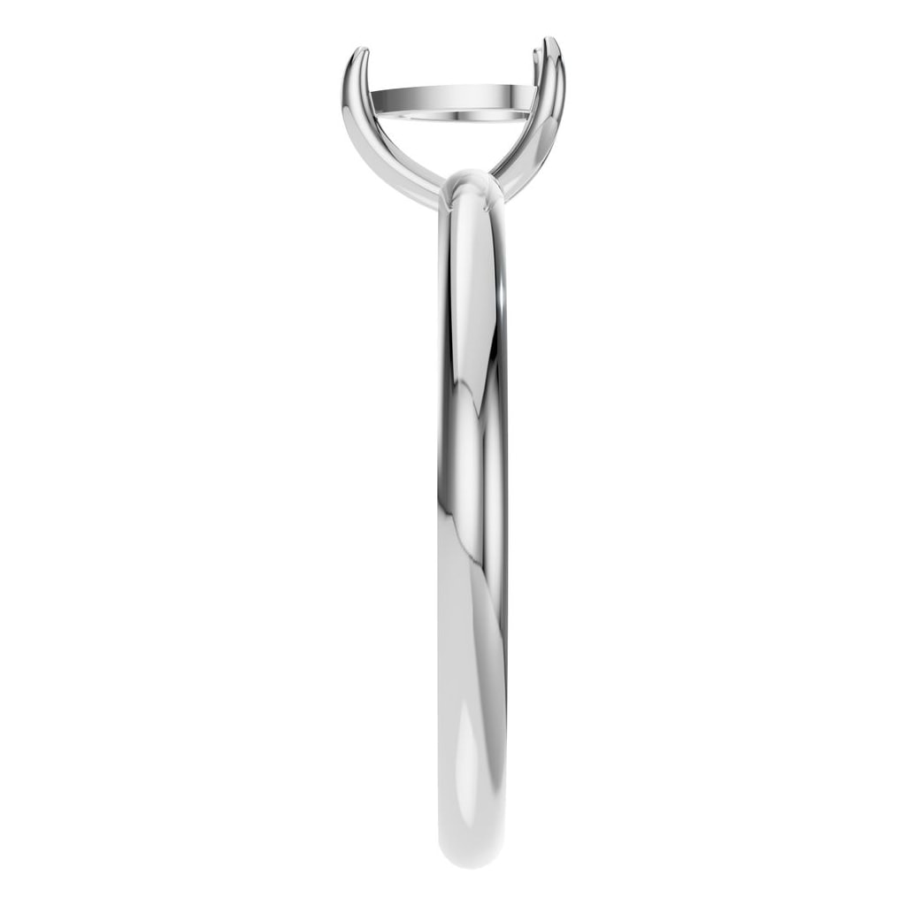 RI-3359 White Gold Ring UNSET - Side View