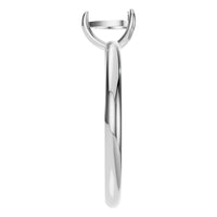 RI-3359 White Gold Ring UNSET - Side View