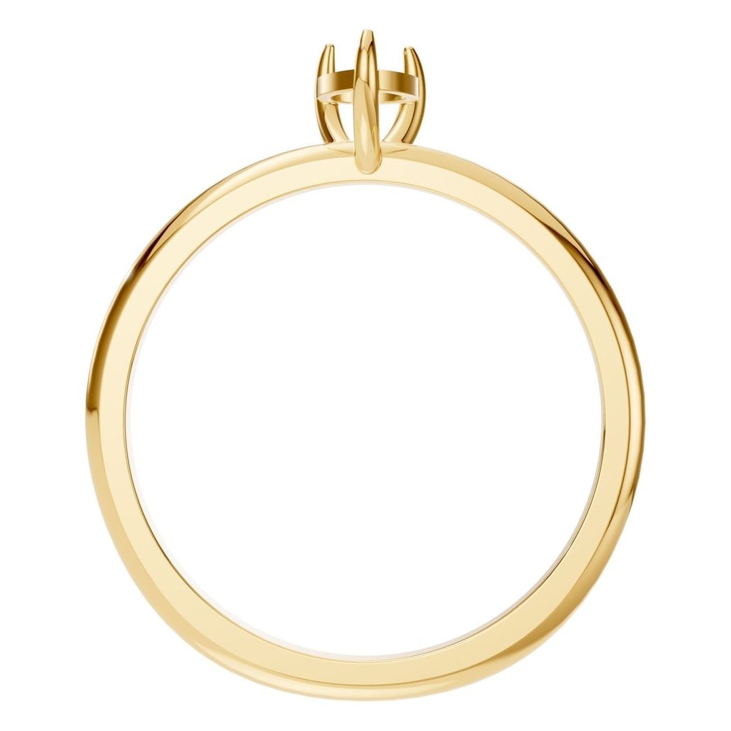 RI-3359 Yellow Gold Ring UNSET - Top View