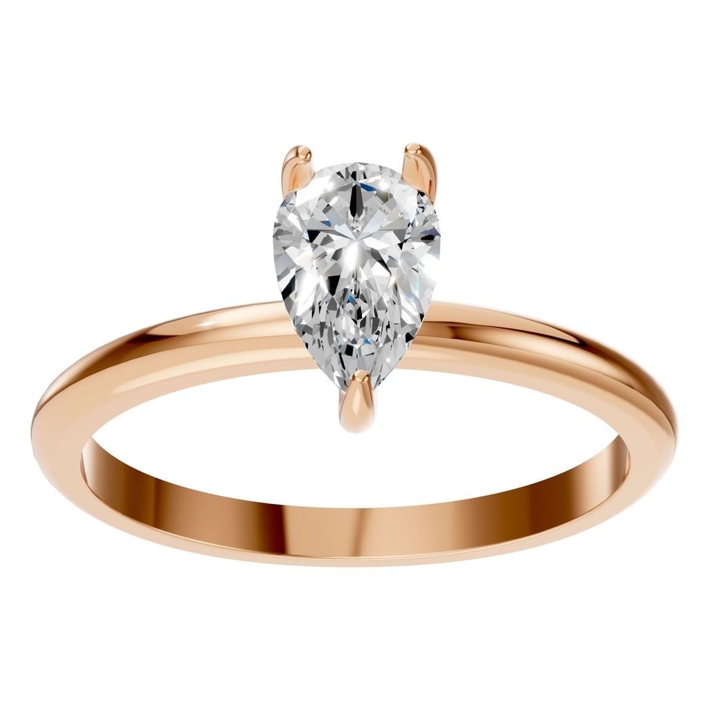 RI-3359 Rose Gold Ring SET - Front View