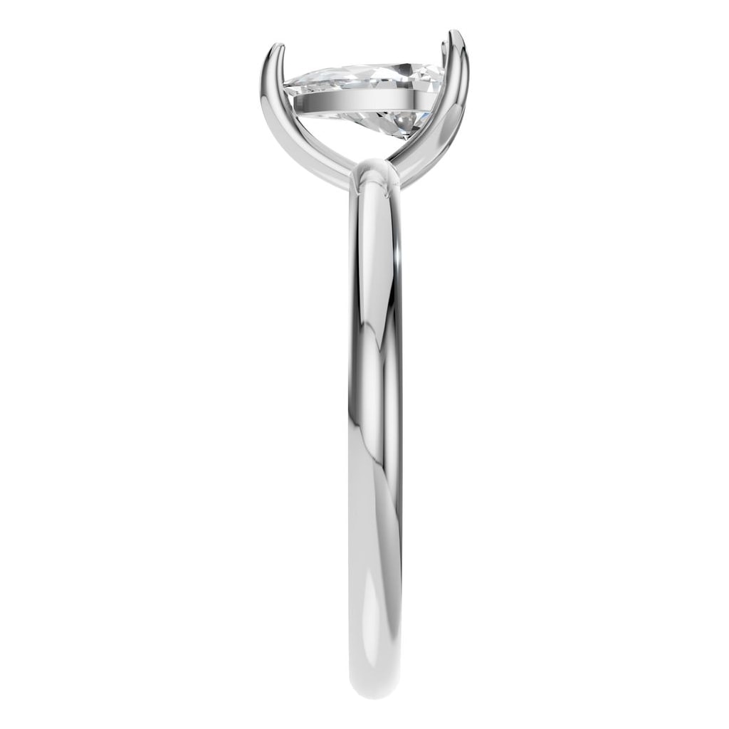 RI-3359 White Gold Ring SET - Side View