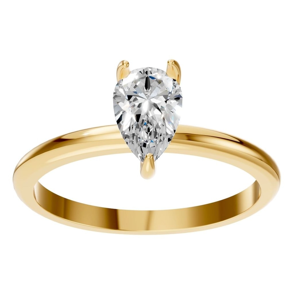 RI-3359 Yellow Gold Ring SET - Front View