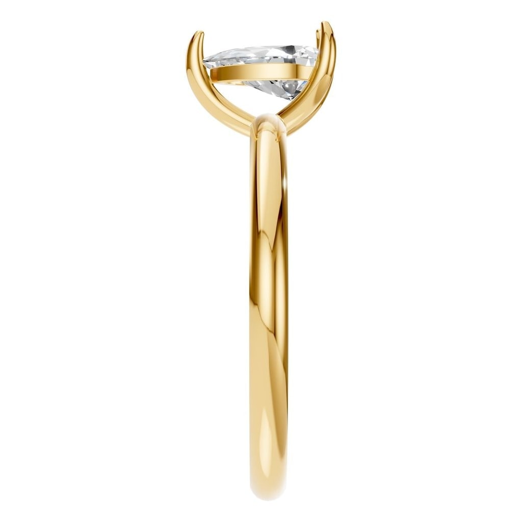 RI-3359 Yellow Gold Ring SET - Side View