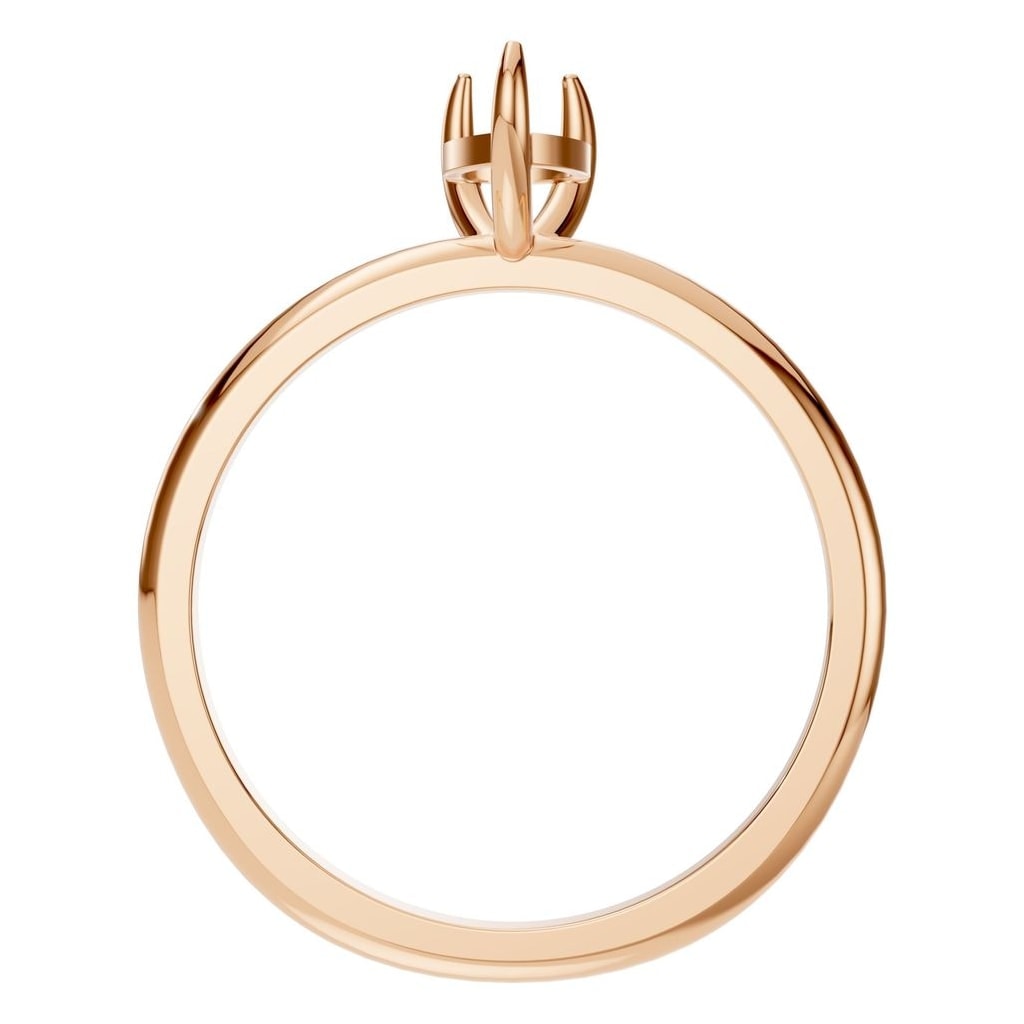 RI-3359 Rose Gold Ring UNSET - Top View