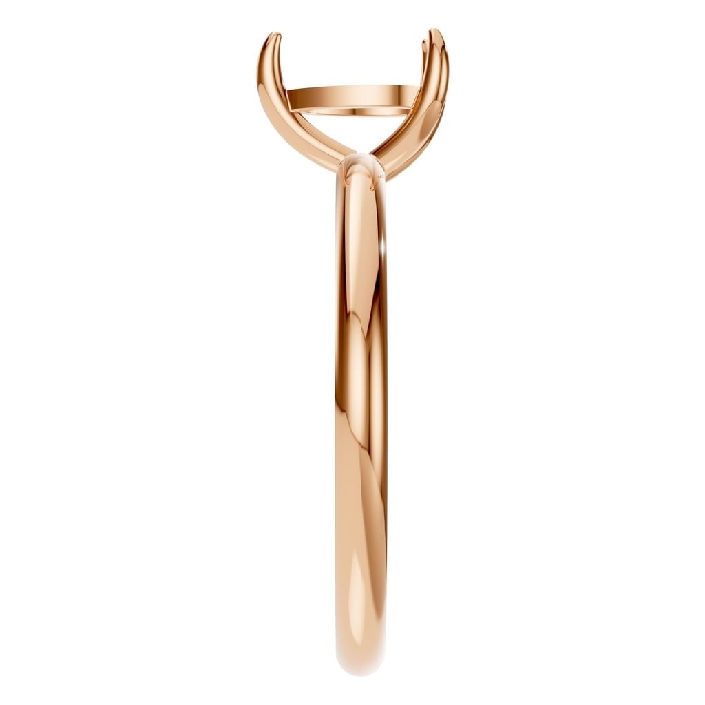 RI-3359 Rose Gold Ring UNSET - Side View