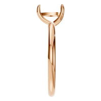 RI-3359 Rose Gold Ring UNSET - Side View