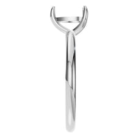 RI-3359 White Gold Ring UNSET - Side View