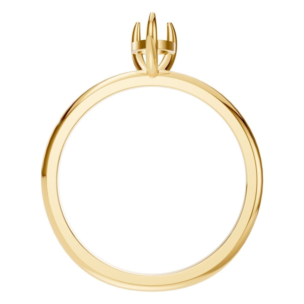 RI-3359 Yellow Gold Ring UNSET - Top View