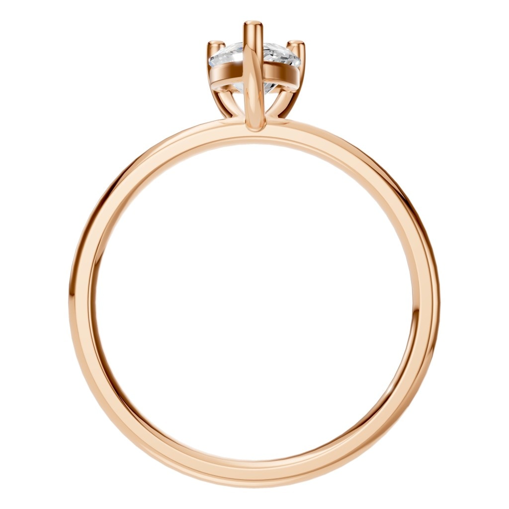 RI-3359 Rose Gold Ring SET - Top View