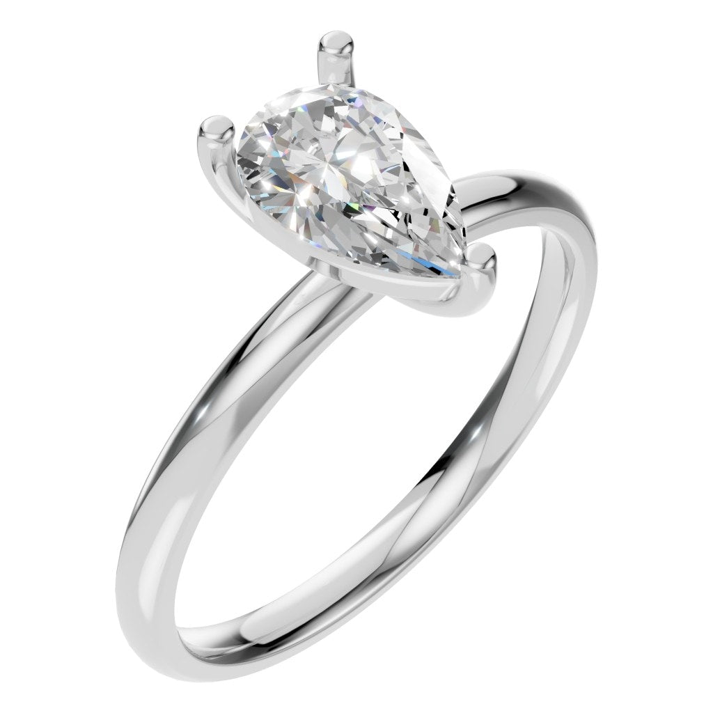RI-3359 White Gold Ring SET - Main View