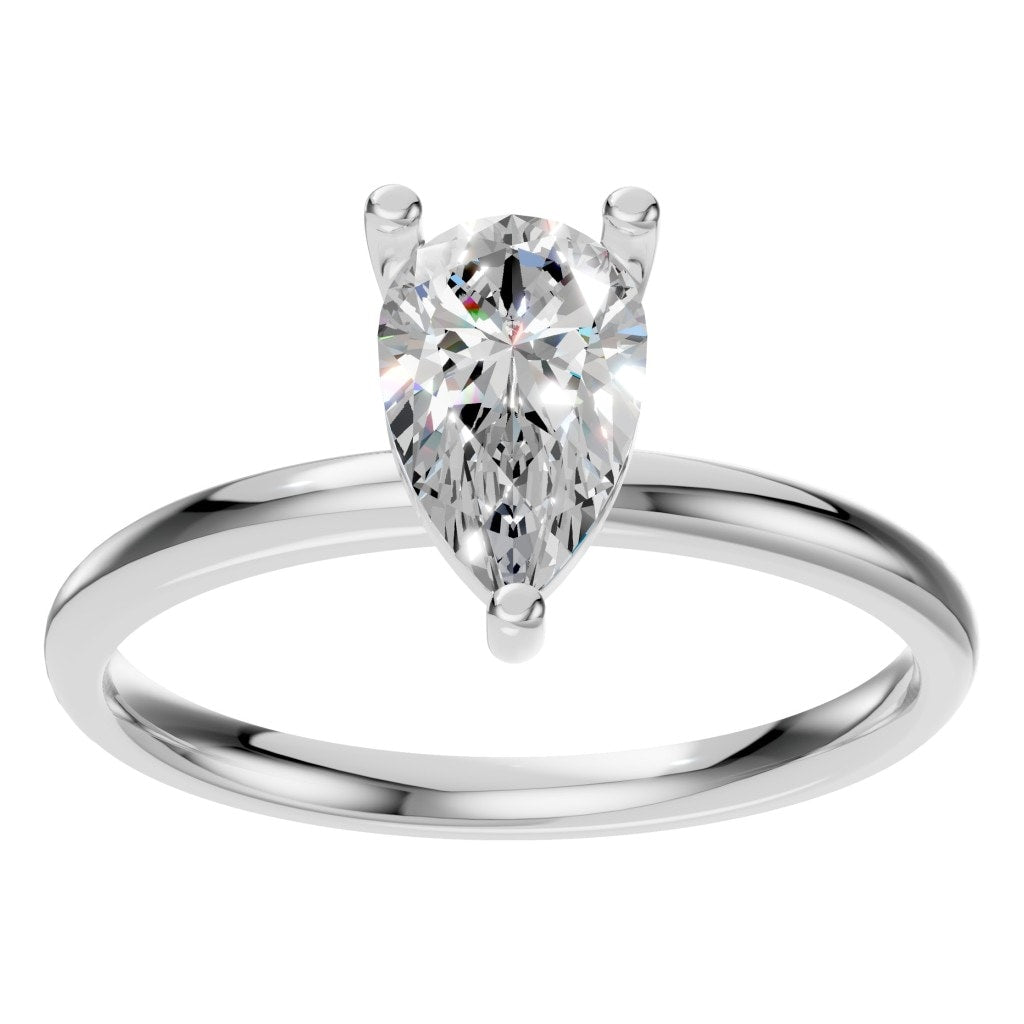 RI-3359 White Gold Ring SET - Front View