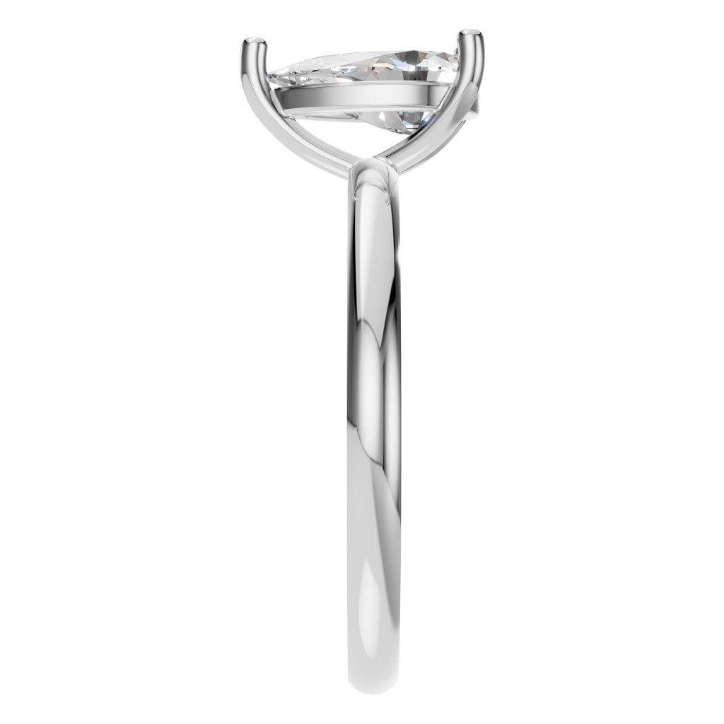 RI-3359 White Gold Ring SET - Side View