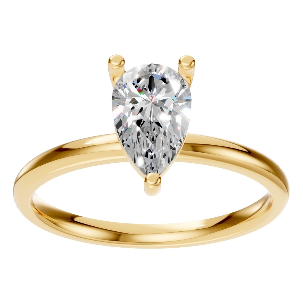 RI-3359 Yellow Gold Ring SET - Front View