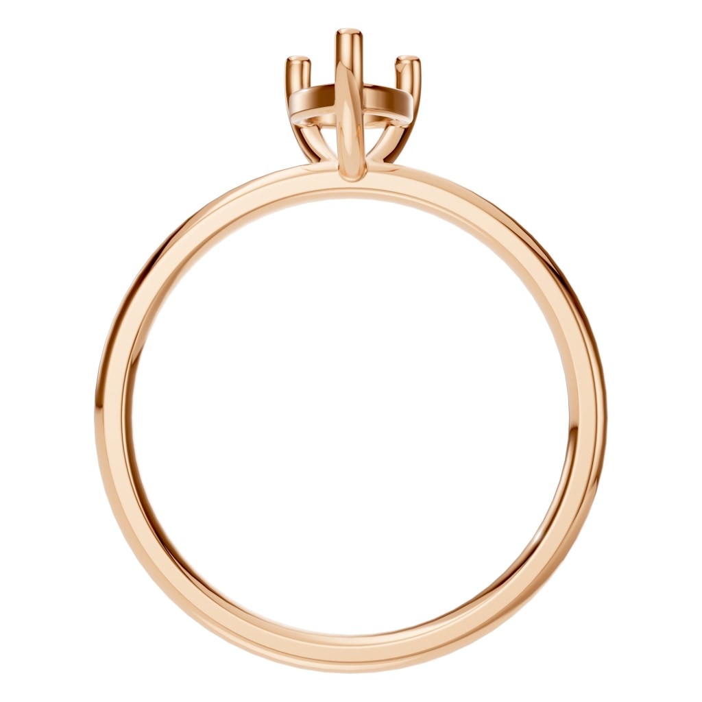 RI-3359 Rose Gold Ring UNSET - Top View