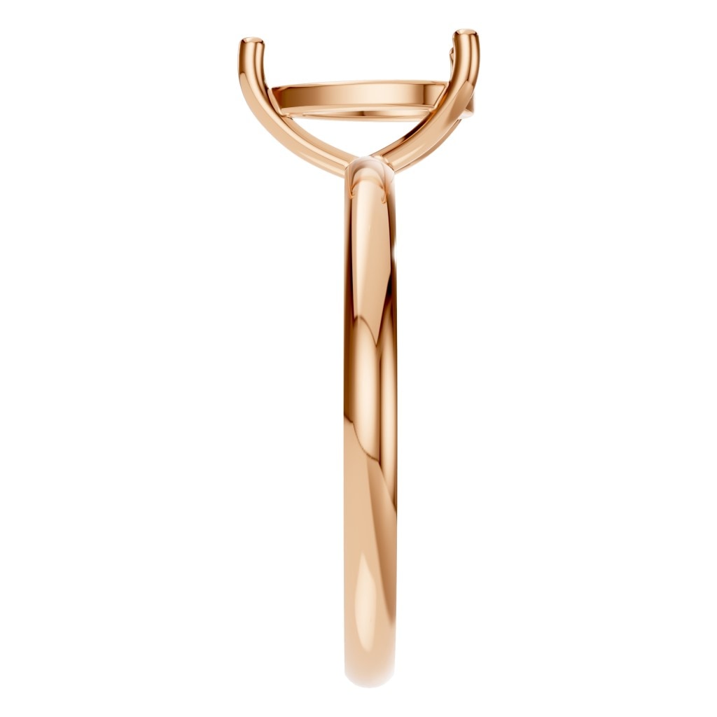 RI-3359 Rose Gold Ring UNSET - Side View