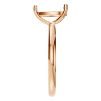 RI-3359 Rose Gold Ring UNSET - Side View