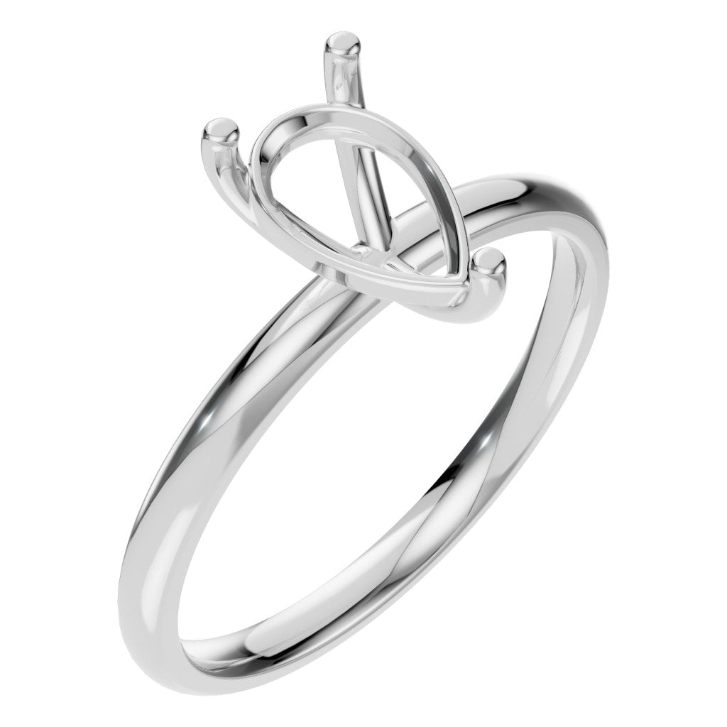 RI-3359 White Gold Ring UNSET - Main View