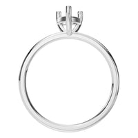 RI-3359 White Gold Ring UNSET - Top View