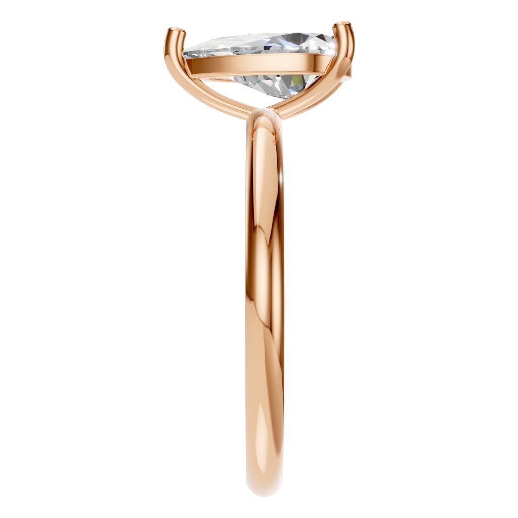 RI-3359 Rose Gold Ring SET - Side View