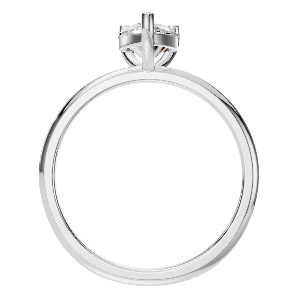 RI-3359 White Gold Ring SET - Top View