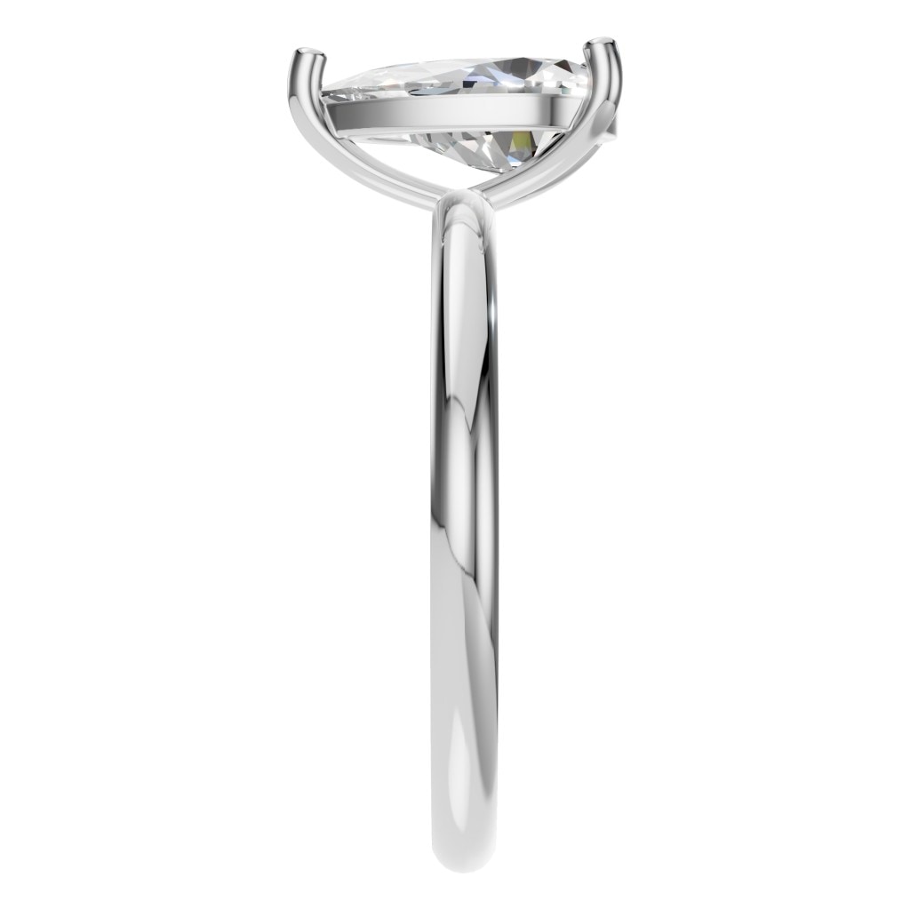 RI-3359 White Gold Ring SET - Side View