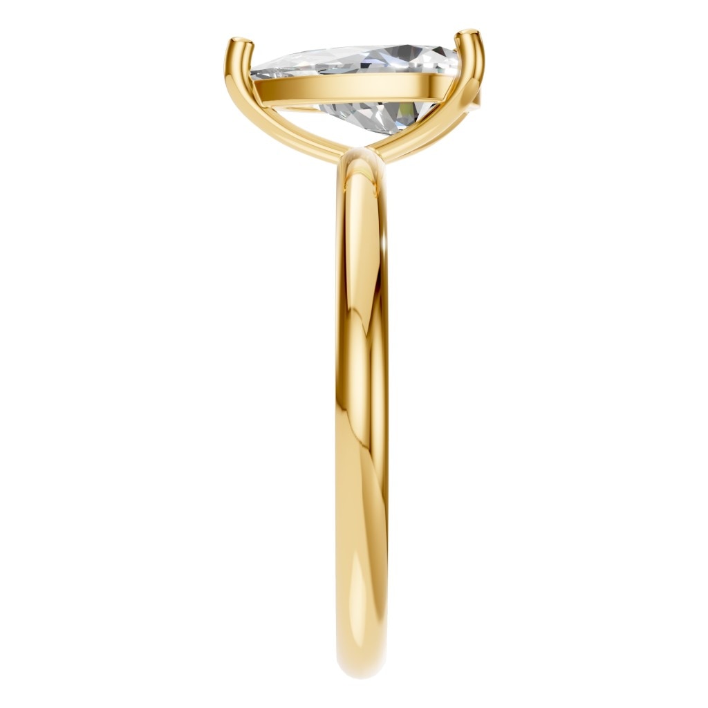 RI-3359 Yellow Gold Ring SET - Side View