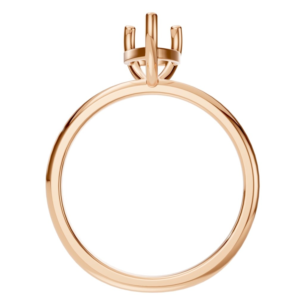 RI-3359 Rose Gold Ring UNSET - Top View