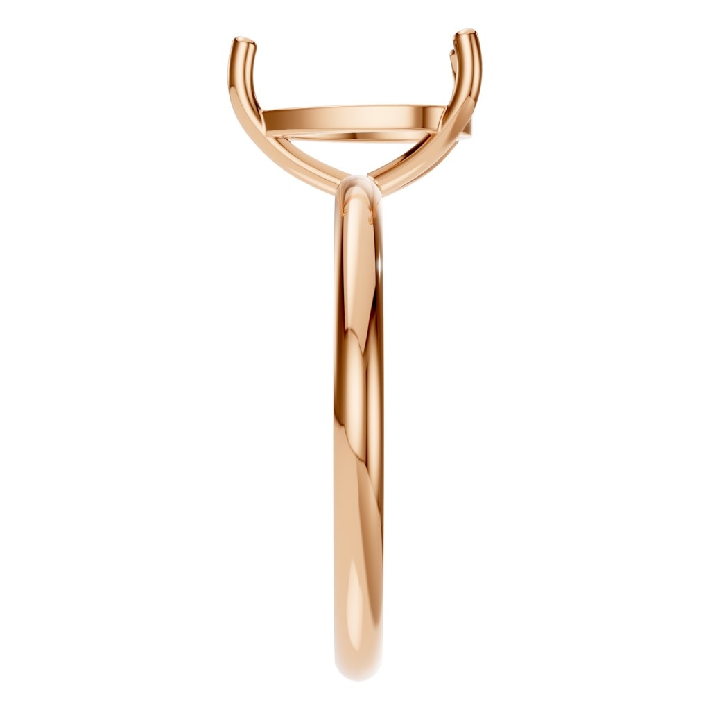 RI-3359 Rose Gold Ring UNSET - Side View