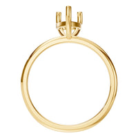 RI-3359 Yellow Gold Ring UNSET - Top View
