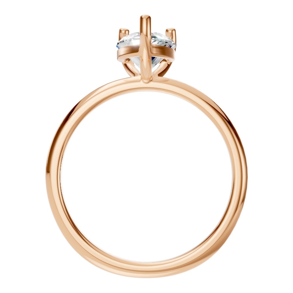RI-3359 Rose Gold Ring SET - Top View