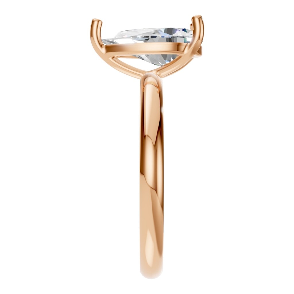 RI-3359 Rose Gold Ring SET - Side View