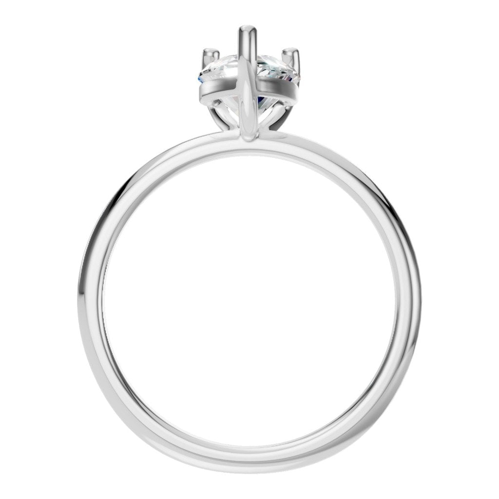 RI-3359 White Gold Ring SET - Top View