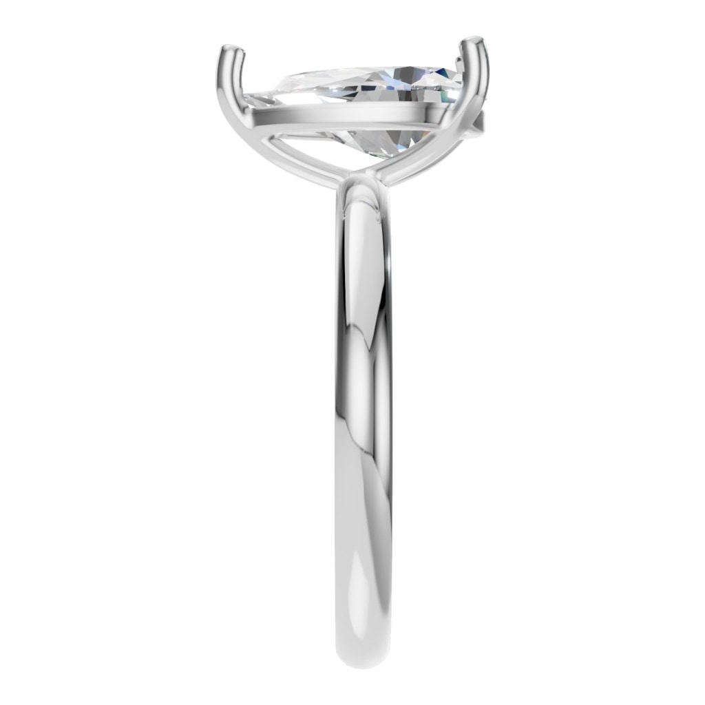 RI-3359 White Gold Ring SET - Side View