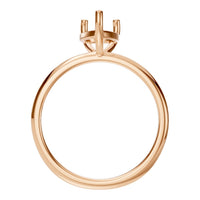 RI-3359 Rose Gold Ring UNSET - Top View