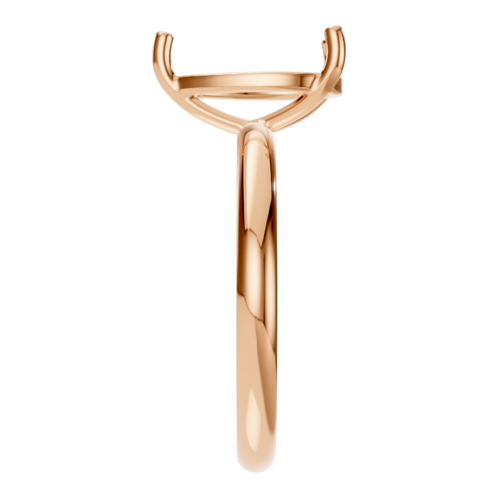 RI-3359 Rose Gold Ring UNSET - Side View