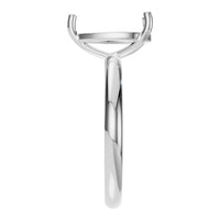 RI-3359 White Gold Ring UNSET - Side View