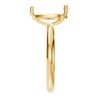RI-3359 Yellow Gold Ring UNSET - Side View