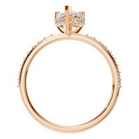 RI-3372 Rose Gold Ring SET - Top View