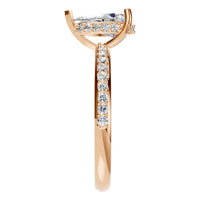 RI-3372 Rose Gold Ring SET - Side View