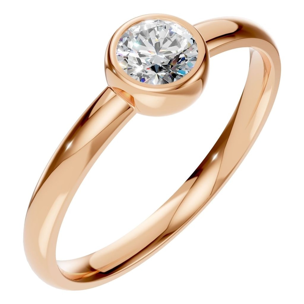 RI-3444 Rose Gold Ring SET - Main View